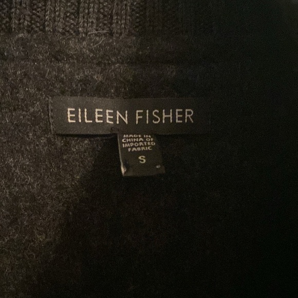 Eileen Fisher women’s wool blend open jacket - military style - small - gray - Picture 2 of 8